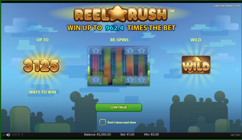 Reel Rush slot game artwork