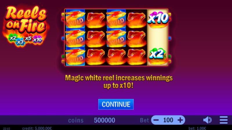 Reels On Fire slot game artwork