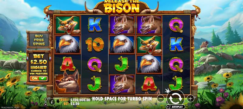 Release The Bison slot game artwork