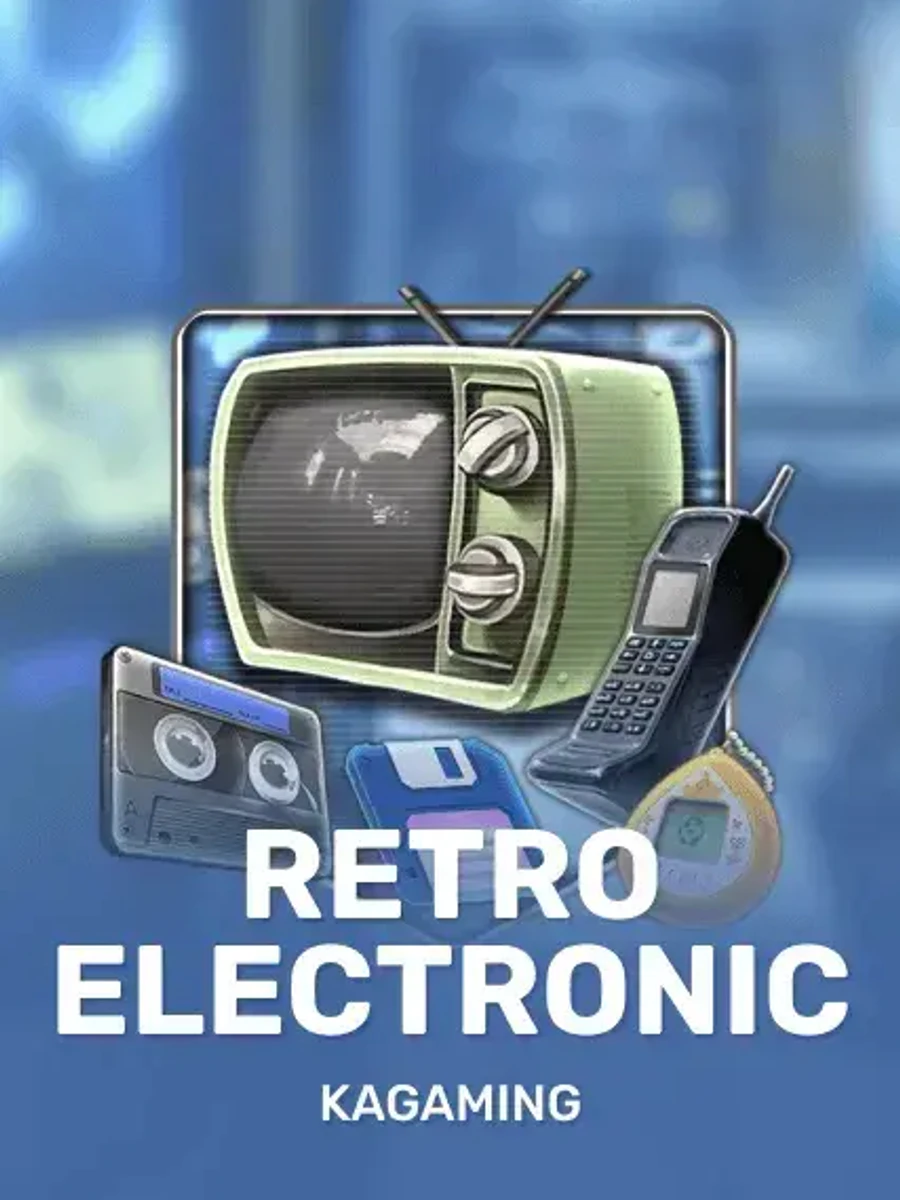 Retro Electronic slot game artwork