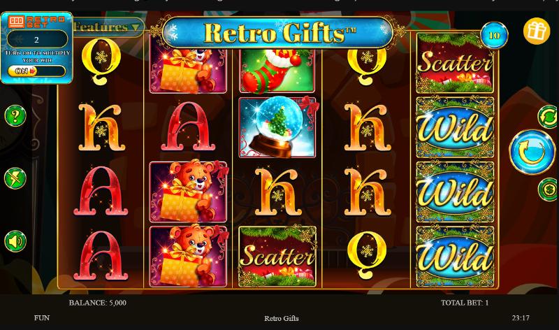 Retro Gifts slot game artwork