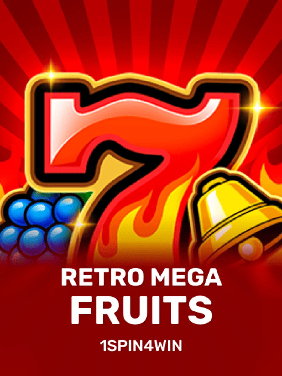 Retro Mega Fruits slot game artwork