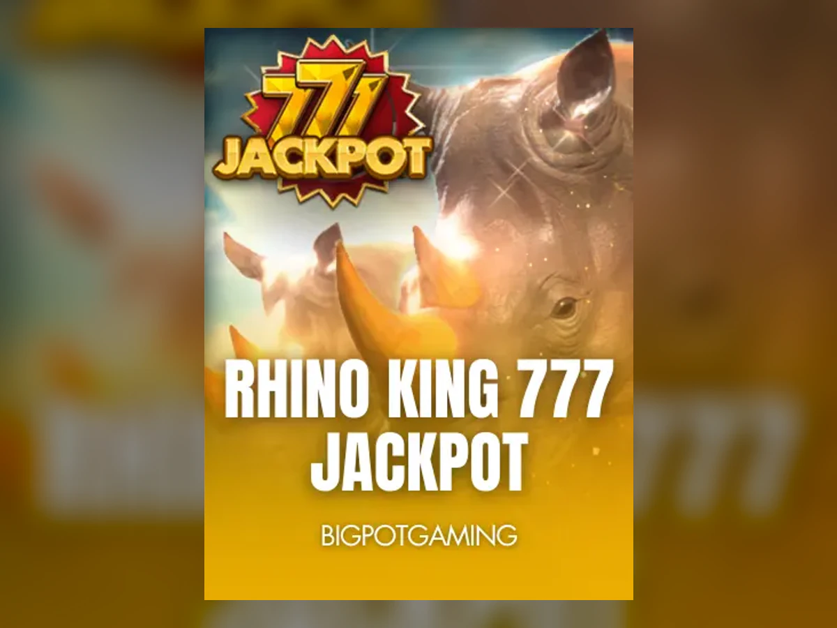 Rhino King 777 Jackpot slot game artwork