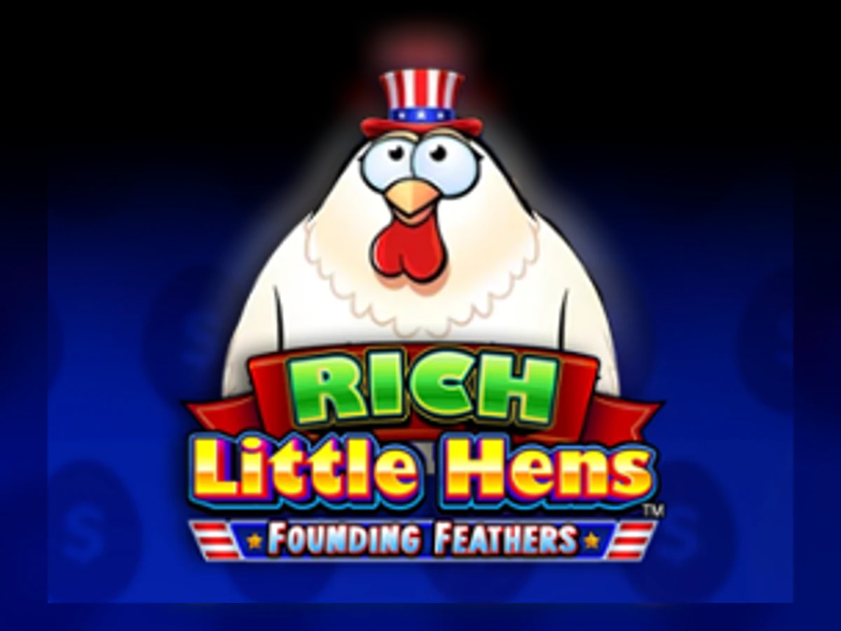 Rich Little Hens Founding Feathers slot game artwork