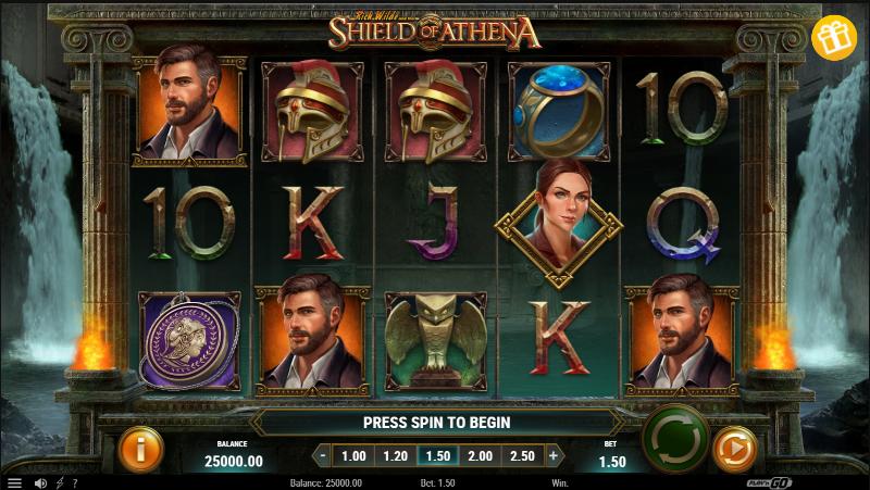Rich Wilde And The Shield Of Athena slot game artwork