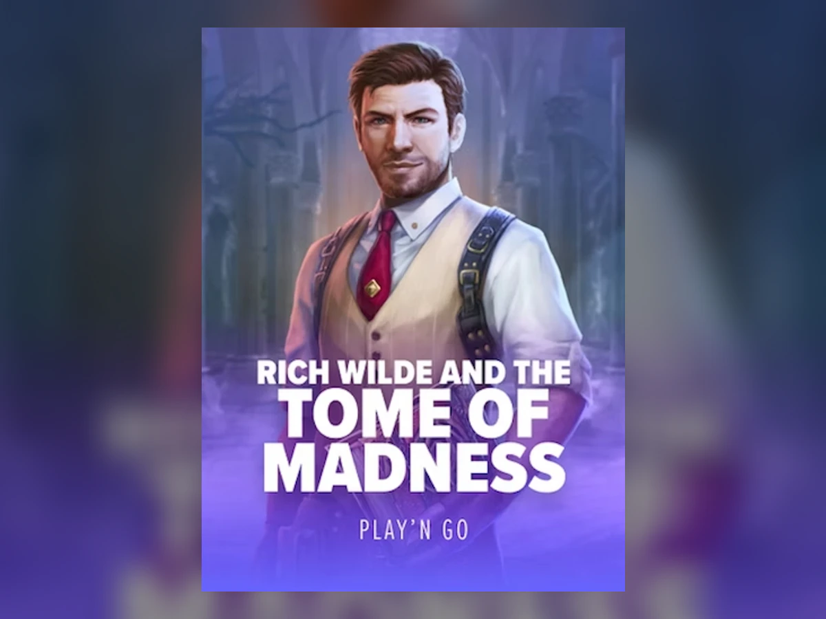 Rich Wilde and the Tome of Madness slot game artwork