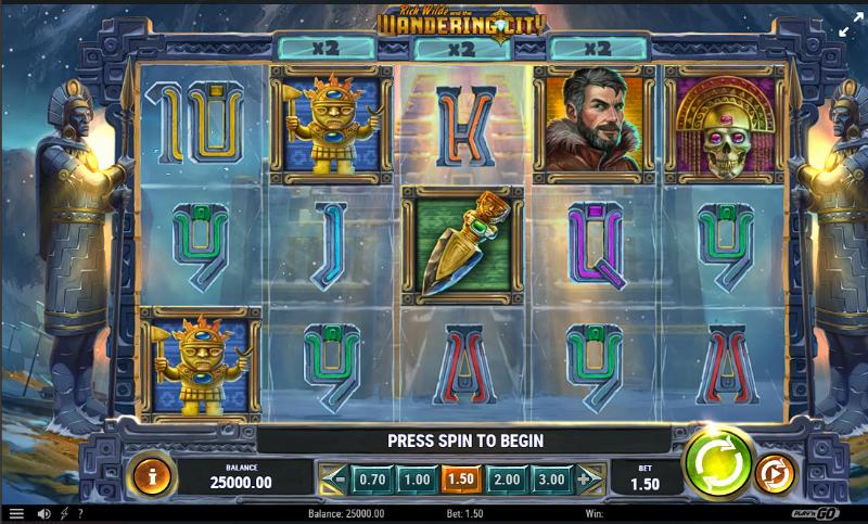 Rich Wilde And The Wandering City slot game artwork