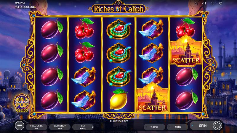Riches Of Caliph slot game artwork