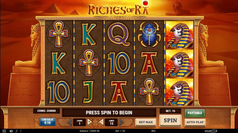Riches Of Ra Slot slot game artwork