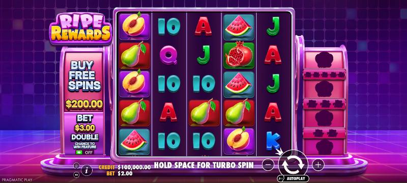 Ripe Rewards slot game artwork