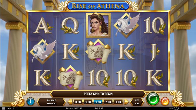 Rise Of Athena slot game artwork
