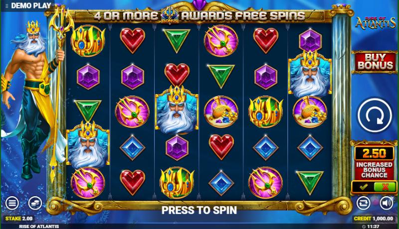 Rise Of Atlantis slot game artwork