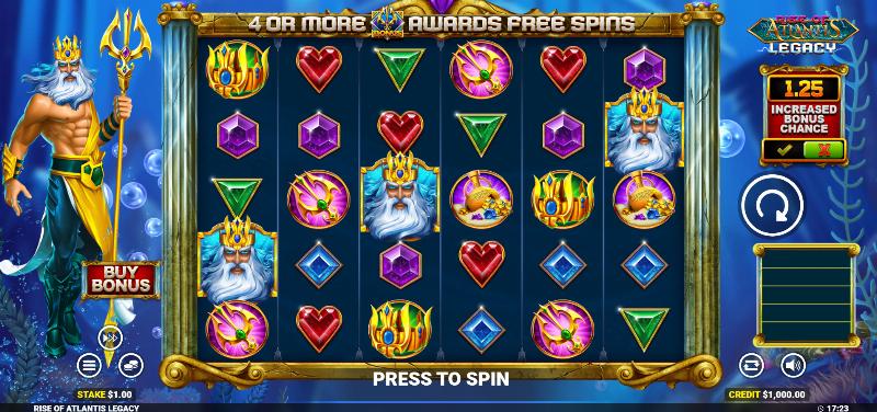 Rise Of Atlantis Legacy slot game artwork