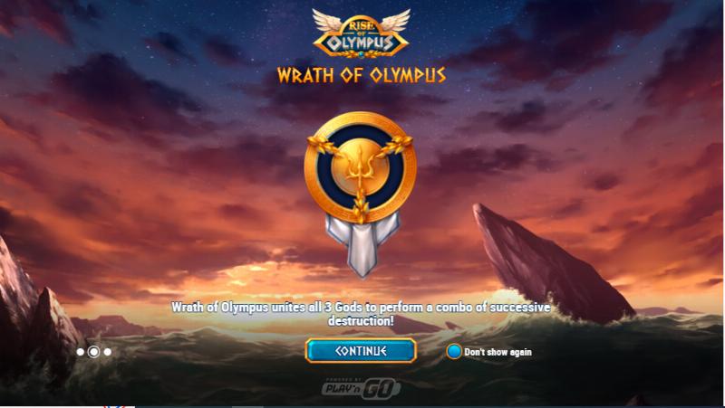 Rise Of Olympus slot game artwork