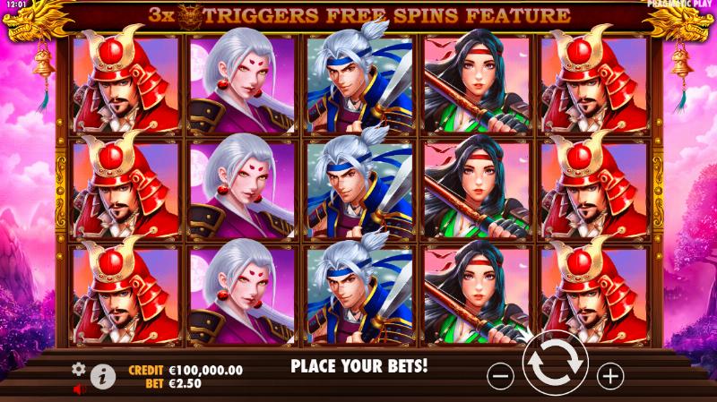 Rise Of Samurai slot game artwork