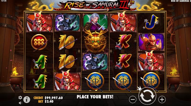 Rise Of Samurai Iii slot game artwork