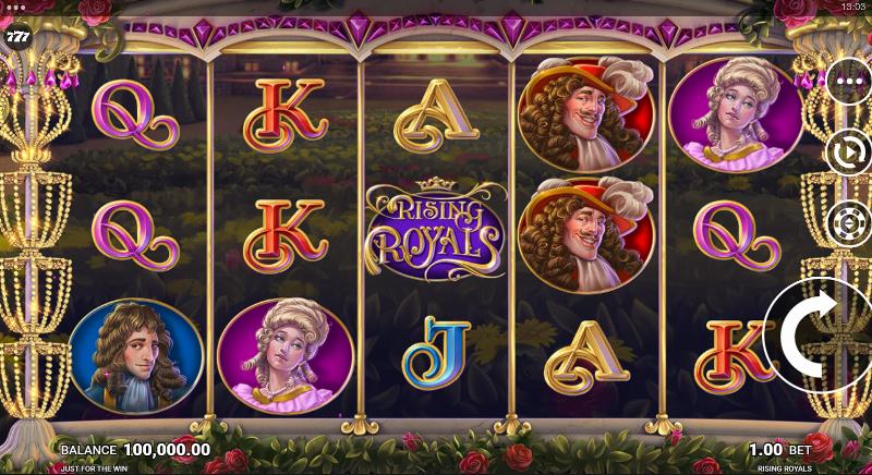 Rising Royals slot game artwork