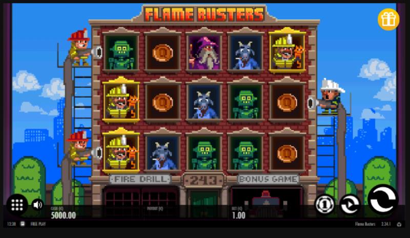 Roasty Mcfry And The Flame Busters slot game artwork
