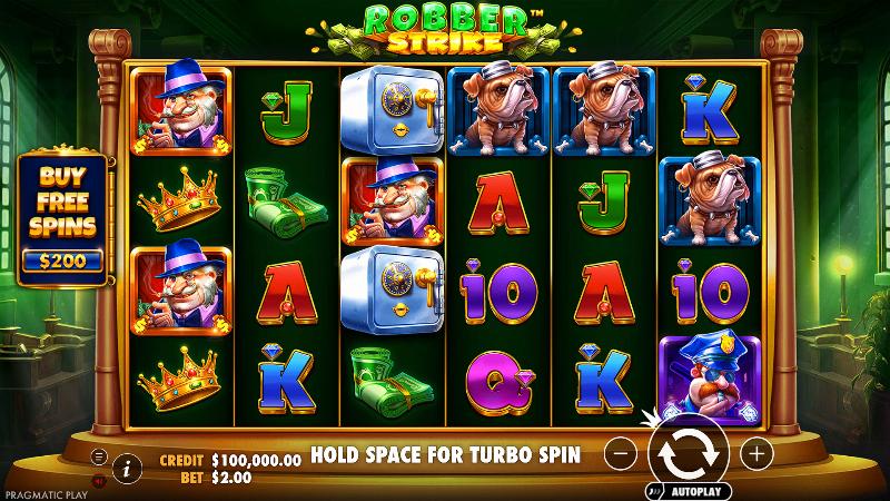 Robber Strike slot game artwork