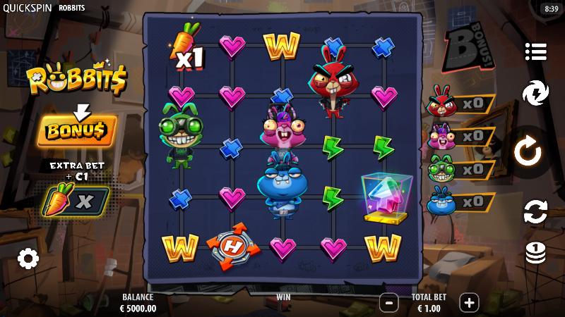 Robbits slot game artwork