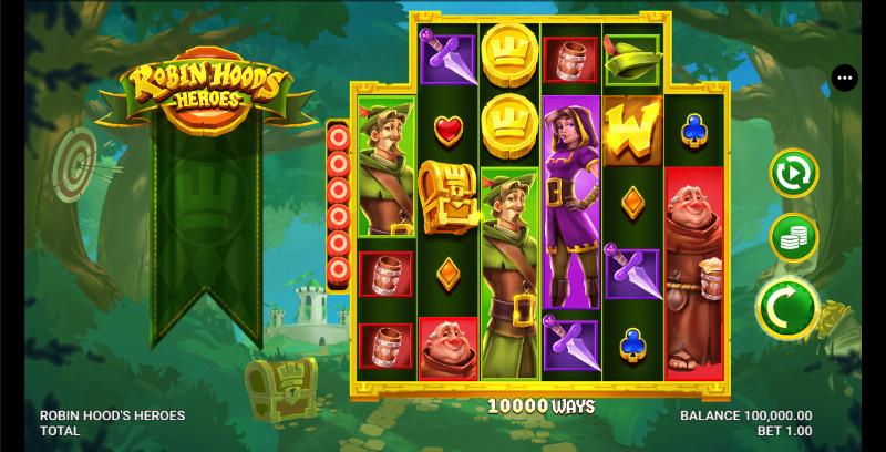 Robin Hood’s Heroes slot game artwork