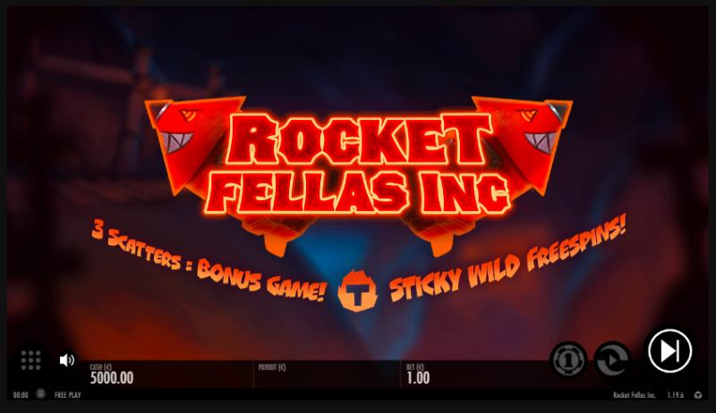 Rocket Fellas Inc slot game artwork