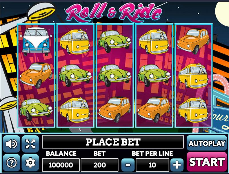 Roll And Ride slot game artwork