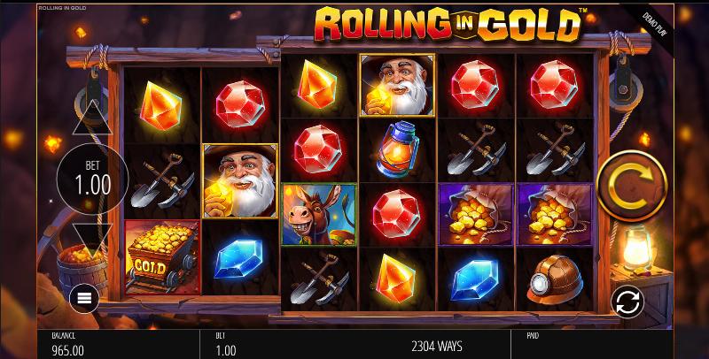 Rolling In Gold slot game artwork