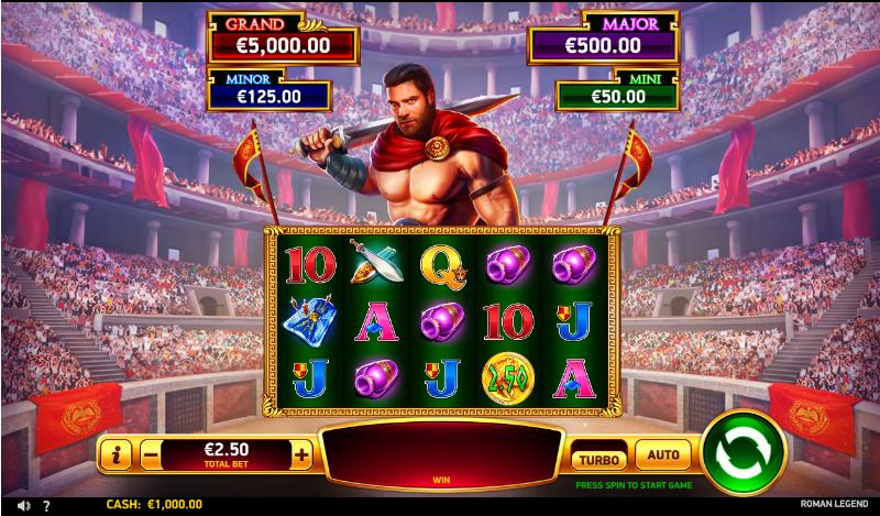 Roman Legend slot game artwork