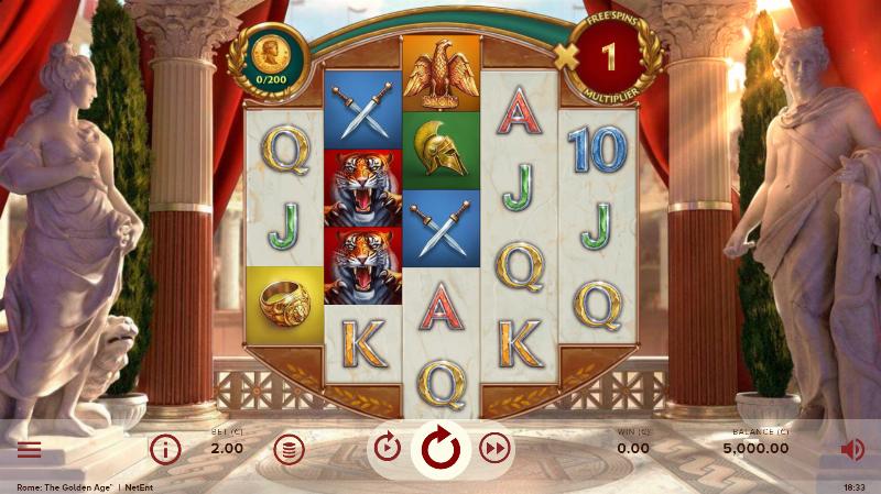 Rome The Golden Age slot game artwork