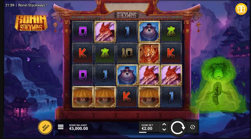 Ronin Stackways slot game artwork