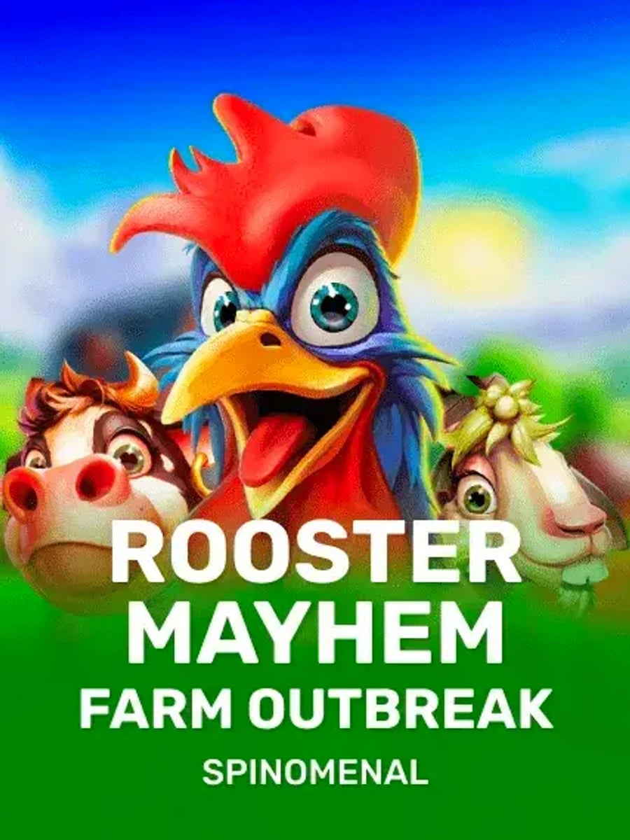 Rooster Mayhem Farm Outbreak slot game artwork