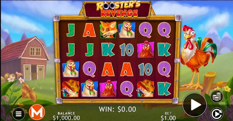 Rooster’s Revenge slot game artwork