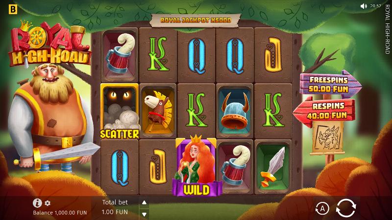Royal High-Road slot game artwork