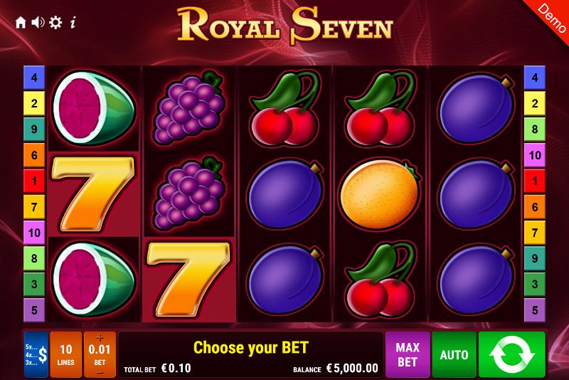 Royal Seven slot game artwork