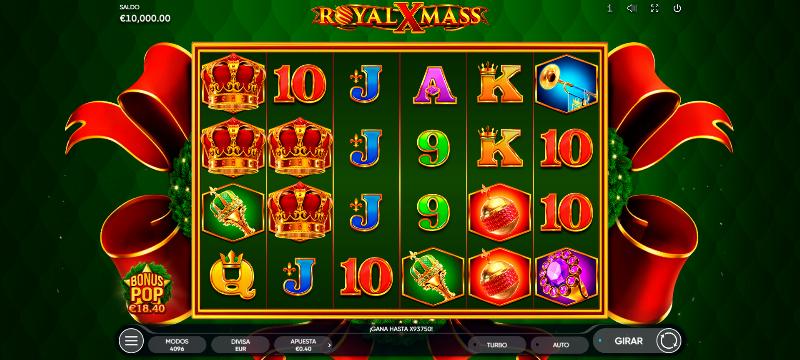Royal Xmass slot game artwork