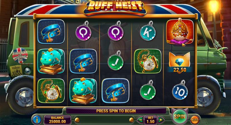 Ruff Heist slot game artwork