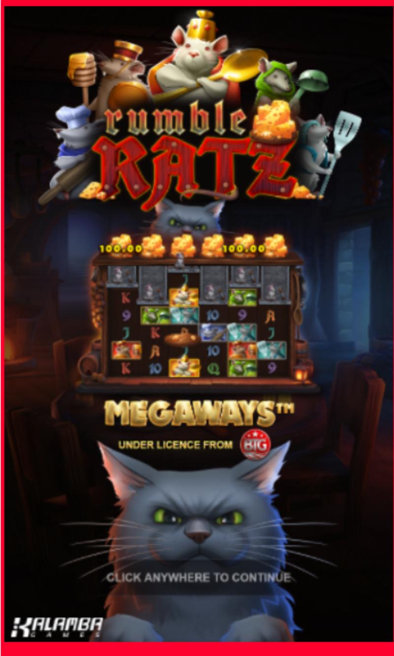 Rumble Ratz Megaways slot game artwork
