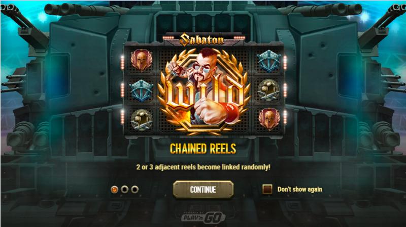 Sabaton slot game artwork
