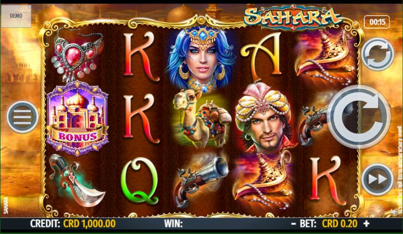 Sahara slot game artwork
