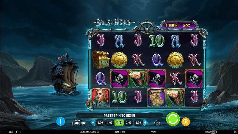 Sails Of Riches slot game artwork