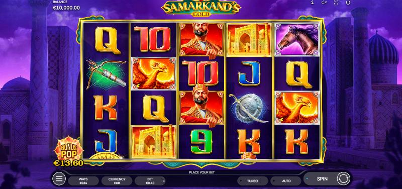 Samarkand’s Gold slot game artwork