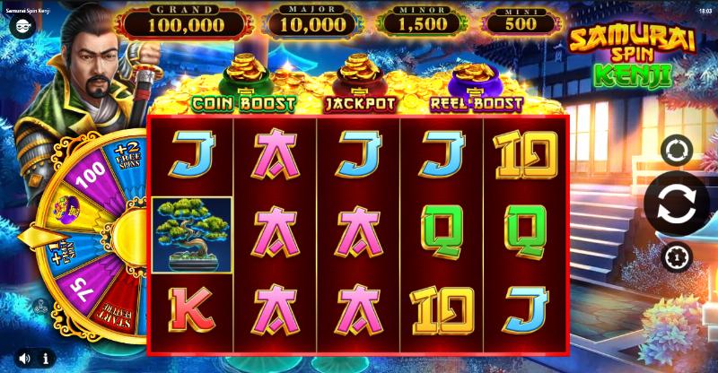Samurai Spin Kenji slot game artwork