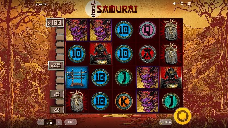 Samurai Wildz slot game artwork