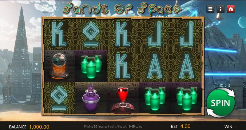 Sands Of Space slot game artwork