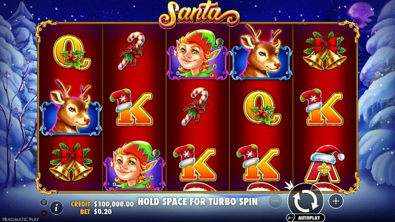 Santa slot game artwork