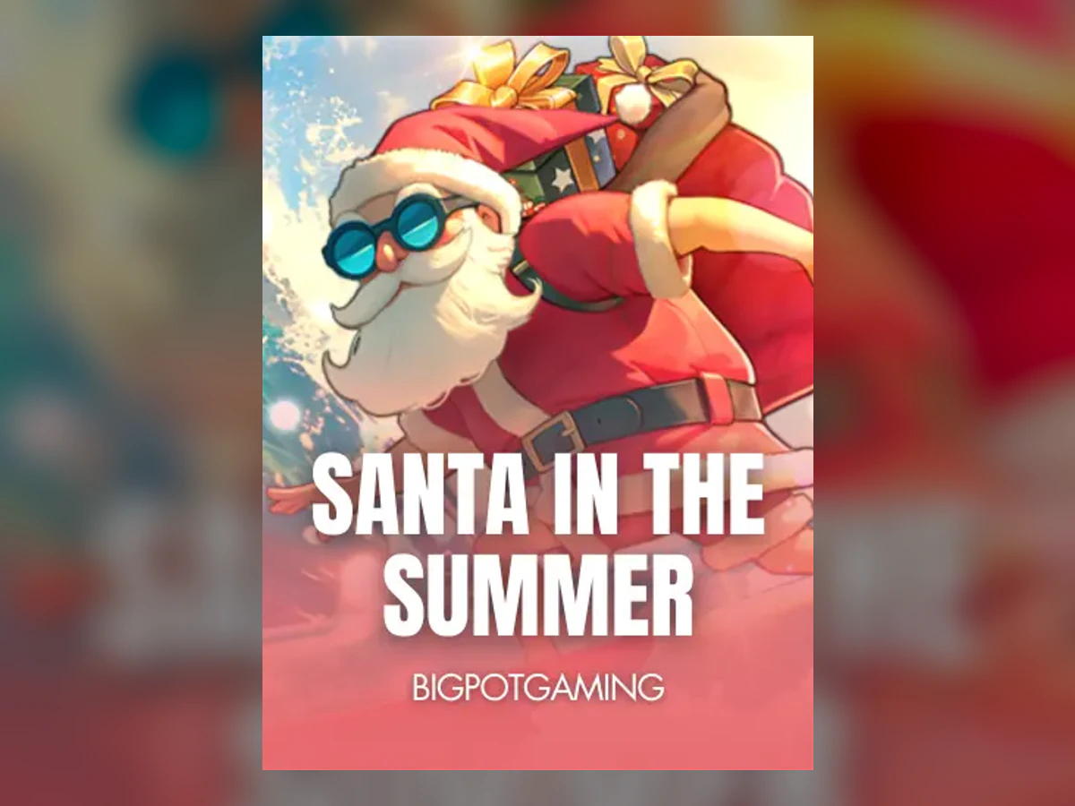 Santa in the Summer slot game artwork