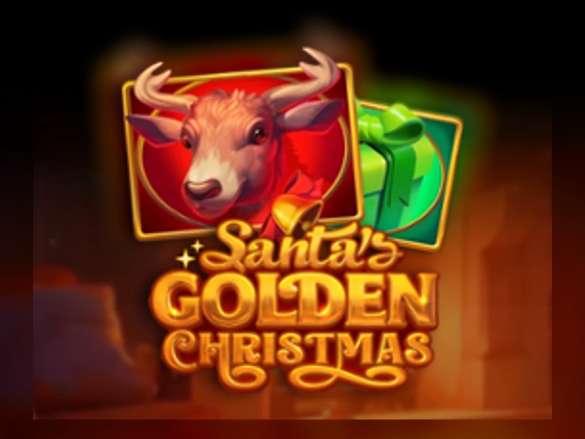 Santa's Golden Christmas slot game artwork