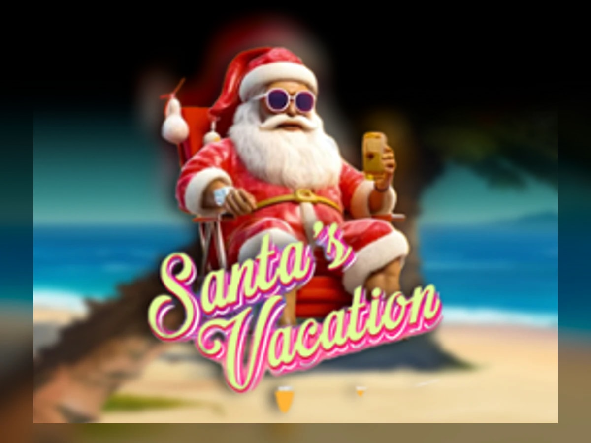 Santa's Vacation slot game artwork