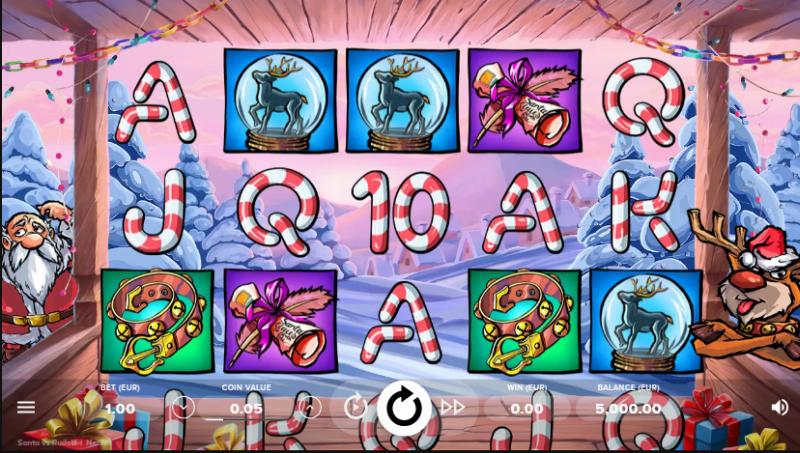Santa Vs Rudolf slot game artwork